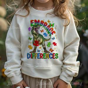 ドラゴン抱擁デザインデカール自閉症DTFアイロン乗り継ぎステッカーパーカーTシャツ - Product Image 4