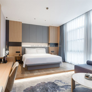 Wholesale Hotel Apartment Bedroom Furniture Affordable Wooden Bed <b>Sets</b> with Nightstands Lounge Seating Wardrobe <b>Side</b> <b>Table</b> & Det - Product Image 6