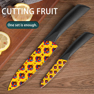 Nouvelle tendance 2 ensembles de couteaux de chef en céramique Couteau de chef professionnel Manche en plastique En stock Livraison gratuite Haute qualité Ebay Dropshipping - Product Image 5