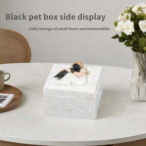 Golden Retriever Gift <b>for</b> Dog Lovers <b>Pet</b> <b>Memorial</b> Keepsake <b>Box</b> Hand Painted Dog Sculpture <b>Pet</b> Loss Condolence Gift <b>for</b> Women - Product Image 2