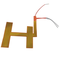 Plaque chauffante flexible en Kapton ultra-mince en film polyimide PI de 35 mm 65 W, personnalisable 3,7 V 5 V 12 V avec adhésif pour carte PCB