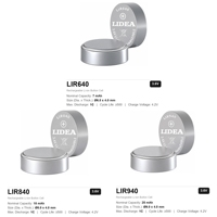 Baterai Sel Tombol Lithium Ion Isi Ulang 3.6V LIR640 LIR840 LIR940 Ukuran Kecil untuk Alat Bantu Dengar TWS Earbud Bluetooth