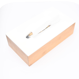YouJoy Wholesale Custom cover acrylic tissue box with bamboo cover bamboo tissue box