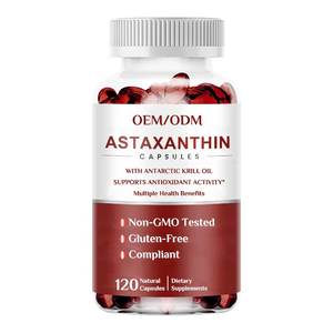 Fórmula Privada Personalizada, Suplemento Dietético Natural para Mejorar el Sistema Inmunitario, 120 Cápsulas Blandas de Astaxantina para la Salud de los Ojos y la Piel - Product Image 1