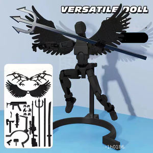 Mainan Promosi Figur Aksi Multi-joint Robot 3D T13 yang Dapat Digerakkan dengan Sayap, Model Rakitan Boneka Aksi - Product Image 4