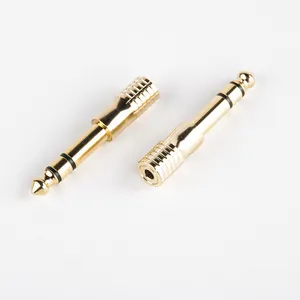 Gold Plated 6.3ミリメートルAudio Stereo Maleに3.5ミリメートルStereo女性Headphone Jack Adapter