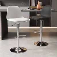Chaise TUQ Bestseller, tabouret de bar moderne d'extérieur à hauteur réglable, assise rembourrée, design stable, structure métallique, pour hôtel, salle à manger, bar à domicile, 60-82cm