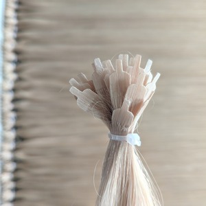 Extensions de cheveux européens Remy en gros, 100g, couleur claire, pointe Y, ondulations naturelles, kératine, double trame, cheveux humains - Product Image 6