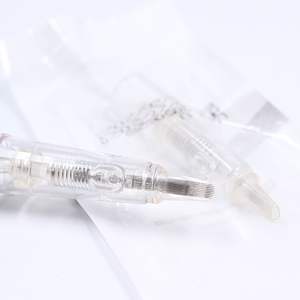 Biomaser 10 Uds 9U cartuchos de agujas de tatuaje agujas de <span class=keywords><strong>cartucho</strong></span> de maquillaje permanente para máquina de tatuaje Kit aguja de cejas - Product Image 6