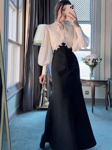 Vestido de Moda 2026 para Mujer, Estilo Francés con Cuentas, Elegante y que Define la Cintura, <span class=keywords><strong>Ropa</strong></span> de Diseñador para Mujer, Venta al Por Mayor - Product Image 4