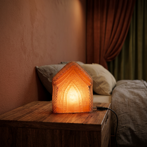 Lampe en sel de l'Himalaya sculptée en forme de cône, mini USB, de qualité supérieure, rose naturel, écologique, export premium, sel Demaro, Feng Shui - Product Image 1