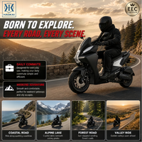 Scooter à essence 125cc Urban Adventure Euro 5 EFI Démarrage sans clé Frein à disque CBS CVT Roue de 12 pouces Commuter Urbain