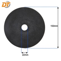 Disque de coupe rapide en oxyde d'aluminium de type fin DT 150*2,5 mm pour la coupe de l'acier inoxydable, de l'aluminium et des métaux non ferreux