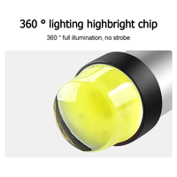 Nouvelle ampoule LED pour voiture 1157 à double contact, COB, gel de silice, lumière 12V S25 3W 6500K IP67 étanche 800lm, clignotant, frein
