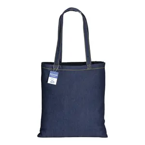 Bolsa de Compras de Mezclilla Reciclada, Merchandising Sostenible - Product Image 1