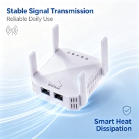 Répéteur WiFi sans fil 300 Mbps avec 4 antennes à gain élevé, ports WAN/LAN, mode routeur WPS, OEM/ODM