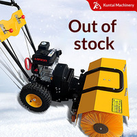 Balayeuse à neige robuste à conducteur marchant à pied, moteur à essence 6,5 CV, machine de déneigement pour usage commercial