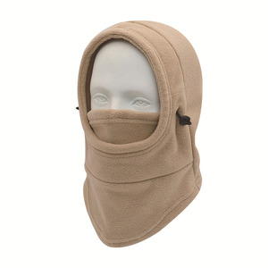 Bonnet d'hiver unisexe en <span class=keywords><strong>polaire</strong></span> <span class=keywords><strong>polaire</strong></span> et élasthanne/coton, bonnet de ski, écharpe, cache-cou, chaud, épais, doux, thermique, anti-froid - Product Image 4