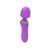 Mini AV-Stabvibrator aus der Fabrik, körpersicherer Silikon-Vibrator, kleiner, leistungsstarker Handvibrator, USB-aufladbar, wasserdicht, leiser Massager für Frauen