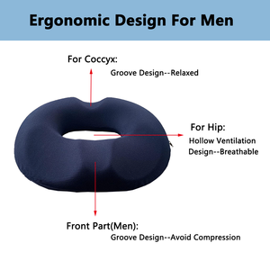 Cómodo cojín de espuma viscoelástica Donut para hemorroides coxis dolor de cama llagas próstata asiento Lumbar almohadas cojines - Product Image 2