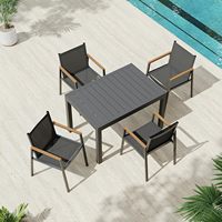 Chaise de jardin empilable en aluminium de style moderne, inclinable et confortable, pour terrasse, salle à manger, salon, hôtel, cour