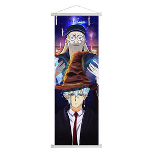 6 Designs 25*75cm Affiche <span class=keywords><strong>Manga</strong></span> Mashle Personnage d'Anime en Tissu, Décoration Murale en Rouleau, Tableaux à Suspendre pour Fans d'Anime - Product Image 4