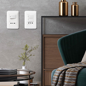 Tấm trắng phổ tường ổ cắm PC chống cháy Bảng điều chỉnh EU tiêu chuẩn <span class=keywords><strong>2</strong></span> cách chuyển đổi <span class=keywords><strong>1</strong></span> băng đảng ý ổ cắm - Product Image 1