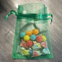 Sacs cadeaux en organza avec cordon de serrage, logo personnalisé, maille transparente haute densité, pochettes de rangement pour cosmétiques et bijoux, vente en gros