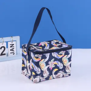 Özel küçük 6-pack bira yalıtımlı soğutucu çanta soğuk yet sıcak soğutma öğle yemeği çantası ile logo, sıcak öğle yemeği çantası