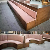 Bancs de restaurant commerciaux, sièges rembourrés robustes, mobilier de café, ensemble de bancs sur mesure pour hôtel