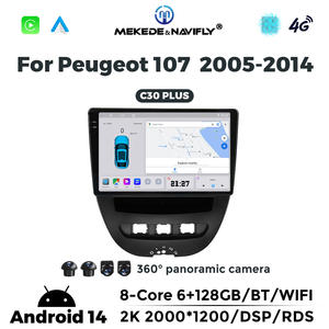 Navifly Le plus récent système Android 8core Car-play <span class=keywords><strong>Auto</strong></span> 2k indash autoradio pour Peugeot <span class=keywords><strong>107</strong></span> Support GPS DSP BT 360 Caméra - Product Image 3