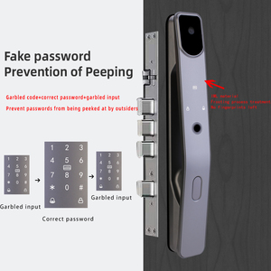 Hoàn toàn tự động khóa thông minh tuya <span class=keywords><strong>Wifi</strong></span> ứng dụng di động vân tay mật khẩu swiping khóa cửa thông minh - Product Image 3
