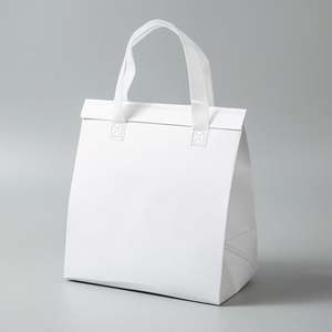 Sac isotherme portable en non-tissé écologique réutilisable avec logo personnalisé, sac de conservation des aliments au froid en aluminium pour le déjeuner à emporter - Product Image 2