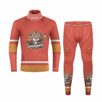 Protège-cou de hockey à manches longues, couche de base de protection pour le hockey, vêtements de hockey OEM en gros