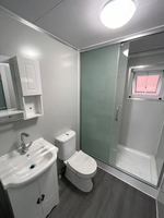 Maison conteneur extensible au design moderne, maison modulaire mobile pour véranda, jardin, cour avec chambres et salle de bain