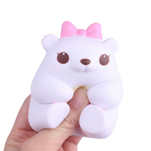 Fidget Bear White, jouet anti-stress en position assise, matériau TPE, pour les enfants de 2 à 4 ans, unisexe - Product Image 3