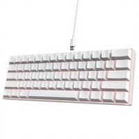 Teclado Mecánico con Cable de 61 Teclas, 60%, Retroiluminación RGB, Compacto, para Juegos de PC