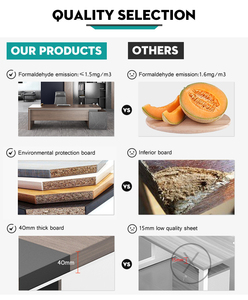 Bulk Executive <strong>Solid</strong> <strong>Wood</strong> <strong>Desk</strong> Manager <strong>Desk</strong> With Storage Cabinet Drawers for Ceo Office Office <strong>Desk</strong> With Cabinet - Product Image 2