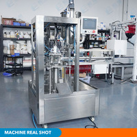 Emballage Doypack préfabriqué à bec verseur automatique sac de pochette liquide boisson aux fruits jus de citron Machine d'emballage