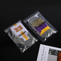 Sacs en plastique transparents imprimés sur mesure avec fermeture éclair pour l'emballage des vêtements avec logo, échantillon gratuit, élégants