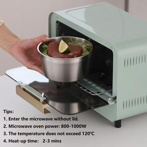Maxcook Boîte de rangement ronde en acier inoxydable 316SS Contenant alimentaire avec couvercle pour <span class=keywords><strong>camping</strong></span> cuisine nouveau-nés Boîte à lunch - Product Image 6