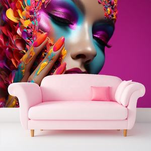 Güzel Kadın Elleri Zarif Oje Manikür Büyük Su Geçirmez Duvar Resmi Yatak Odası Oturma Odası Güzellik Salonu için - Product Image 1