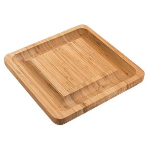 Planche à fromage en bambou Xinjiangzao avec couteau et fourchette rétractables, planche à découper multifonctionnelle pour usage domestique - Product Image 5