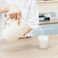 Pichets de sac de lait Distributeur innovant pour les magasins de lait et distribue sans BPA Support de sac de lait de conception fonctionnelle unique durable