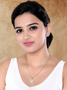 Collier pendentif élégant en chaîne de diamants américains CZ avec ensemble de boucles d'oreilles pour femmes, bijoux de couleur argent, cadeau pour les mariages et les fêtes - Product Image 2