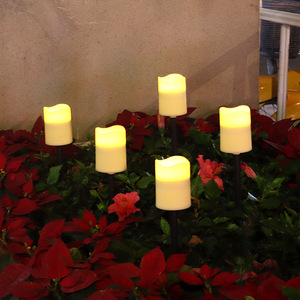 Lampada a candela solare per illuminazione da giardino/paesaggio/cortile/Patio/vialetto/passerella - Product Image 5