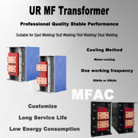 Transformador de Soldadura AC Personalizado, Controlador de Soldadura Inverter, Transformador de Soldadura de Frecuencia Media Refrigerado por Agua