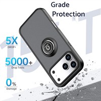 Coque de protection antichoc mate avec béquille stable pour iPhone 18 Pro Max 17 16 15 14 12 11 Plus