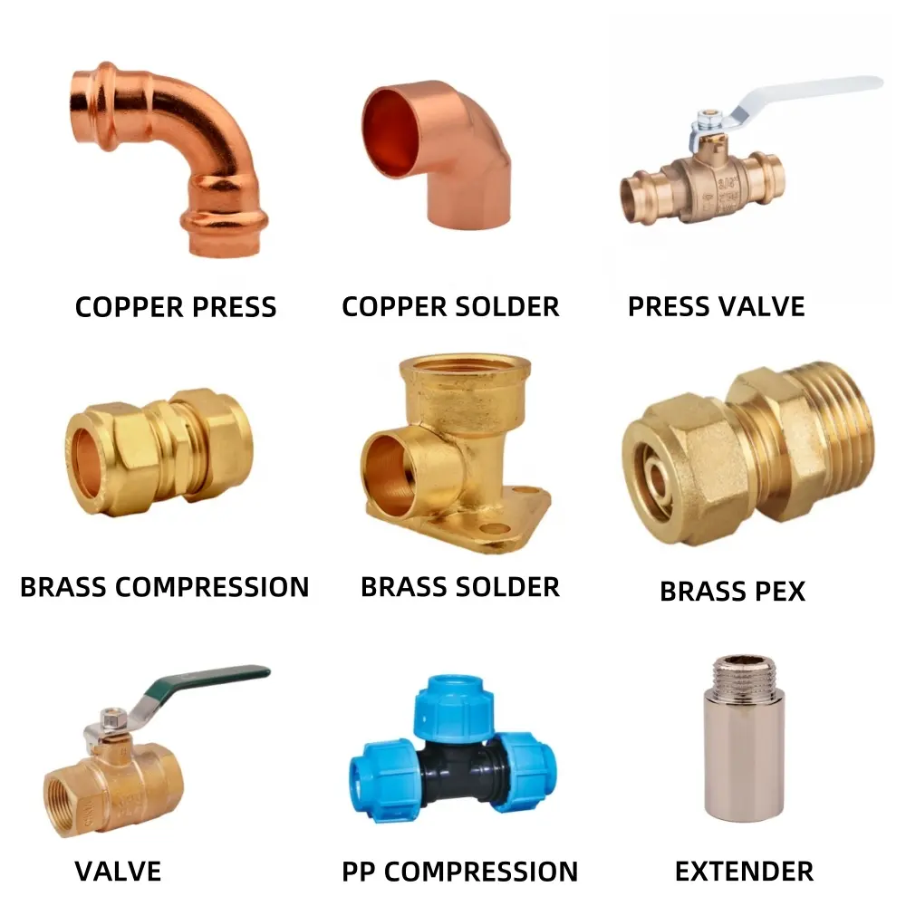 Fabbrica custom tubo idraulico Propress rame V profilo raccordi pressa per acqua e Gas