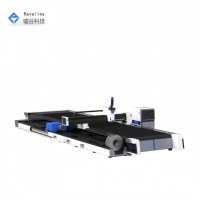 Machine de découpe laser à fibre CNC automatique haute vitesse pour tubes et tôles métalliques, système de contrôle Cypcut, 3 axes, refroidie par eau